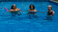 Molly, Cathy, and Jo In the pool